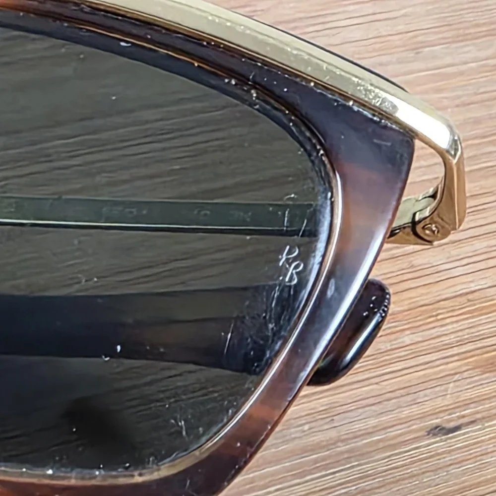 Ray-Ban RB 2419 Olympia Sunglasses Mens 56-14-140 Brown Green Tinted Square